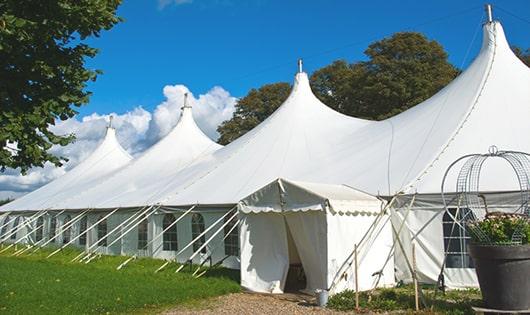 portable toilets arranged for a event, providing quick and easy access for attendees in Cranford, NJ